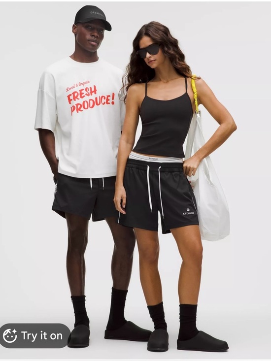 lululemon athletica Pants - Lululemon X Erewhon Collab Venice 5" Black Short Size Small NWT